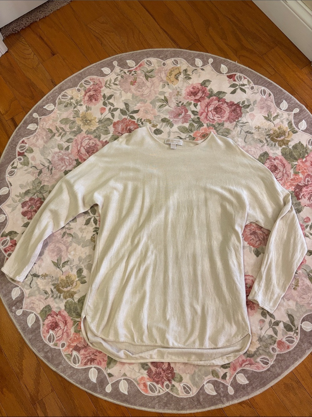 MICHAEL Michael Kors Cream Lightweight Crewneck Sweater